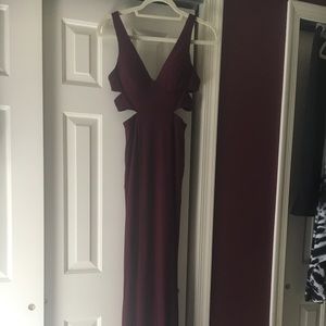 Size 0 Faviana prom dress with cutouts